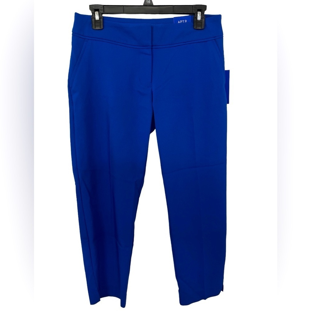 Apt 9• NWT Torie Capris, Cobalt Blue, Size 4